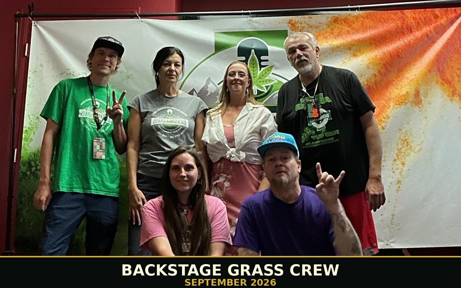 The Backstage Grass crew — September 2026